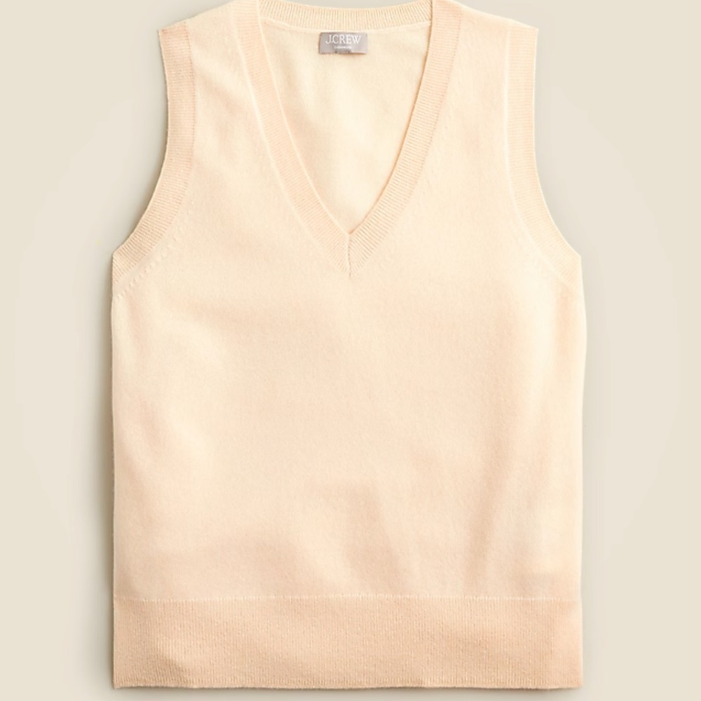 J. Crew Cashmere V-neck Sweater Vest